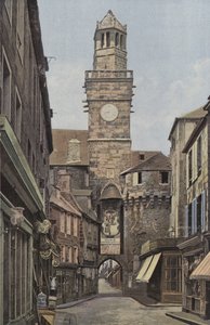 Vire, Uhrturm, Außenseite zur Stadt von French Photographer