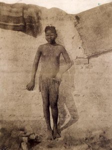 Junges Mädchen aus Darfur, aus 