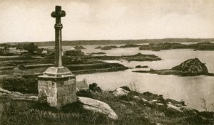 Île de Bréhat: Croix St Michel und die Inseln von Kerpont, frühes 20. Jahrhundert