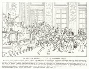 18. Brumaire, Jahr VIII (9. November 1799) von French School