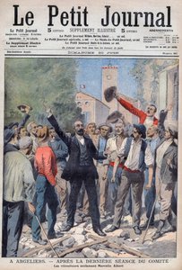 1907 - Weinkrise im Süden Frankreichs - Titelseite der Zeitung „Le Petit Journal“ vom 30. Juni 1907 (Gravur)