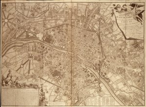 9. Plan von Paris unter Ludwig XV. - in „Continuation du traite de la police“