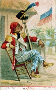 Ein haitianischer Soldat, 1879 von French School