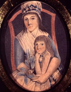 Eine revolutionäre Frau und ihr Sohn, ca. 1790