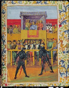 Ein Turnier im Nahkampf, aus Le Jouvencel von Jean de Bueil