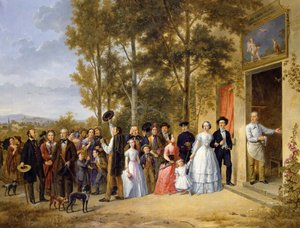 Eine Hochzeit im Coeur Volant, Louveciennes, ca. 1850