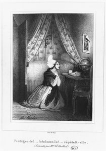 Eine junge Frau aus der Normandie, ca. 1830-40 von French School