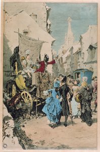 Ein Scharlatan verkauft ein Elixier der Jugend, 18.-19. Jahrhundert von French School