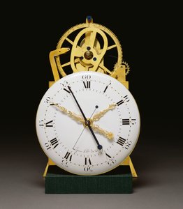 Nahaufnahme des Zifferblatts und des Uhrwerks eines Louis XVI Ormolu- und patinierten Bronze-Mahagoni-Standregulators mit Jahreskalender und Zeitgleichung, ca. 1790
