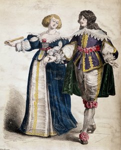 Ein Paar Adlige, unter Ludwig XIII.