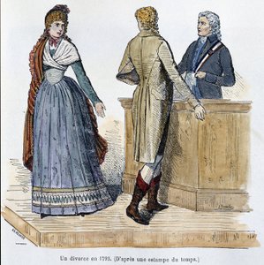 Eine Scheidung im Jahr 1793 - in „Paris durch die Jahrhunderte“ von Kenouillac
