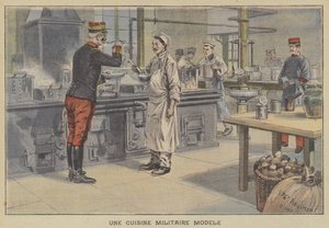 Eine Modell-Militärküche