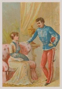 Ein Soldat und eine Dame von French School