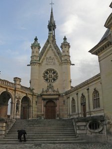 Ansicht der Kapelle des Schlosses