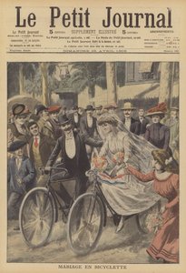 Eine Hochzeit auf Fahrrädern in Nizza von French School