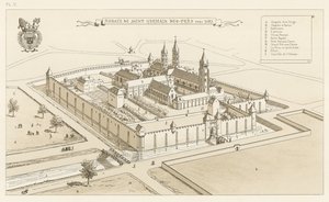 Abtei von Saint-Germain-des-Prés, um 1520 von French School