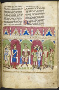 Add. MS 12228, f.223, Roman du Roy Meliadus de Leonnoys, c.1352 (Pergament)