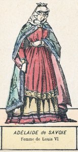 Adelaide von Savoyen, Frau von Ludwig VI. von French School