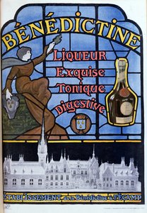 Werbung für Benediktinerlikör, frühes 20. Jahrhundert von French School