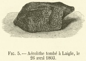 Aerolith, gefallen in Laigle, am 26. April 1803