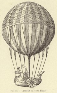Aerostat de Testu-Brissy (Gravur) von French School