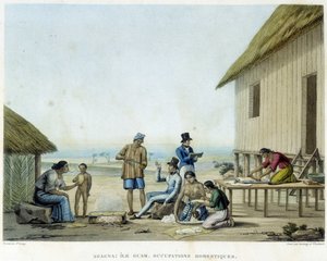 Agagna: Guam-Insel, häusliche Tätigkeiten