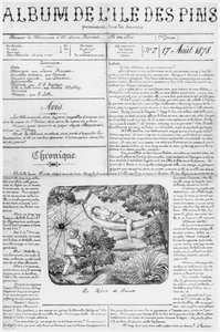 Album der Isle of Pines, Titelseite, 17. August 1878