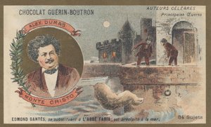 Alexandre Dumas (1802-1870), französischer Schriftsteller, Autor von „Der Graf von Monte Cristo“, Roman (1845-1846) von French School