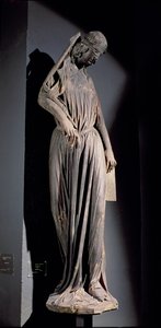 Allegorische Figur der Synagoge, vom Südquerhausportal der Kathedrale, ca. 1230 von French School