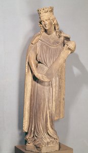 Allegorische Figur der kleinen Kirche, aus dem Straßburger Münster
