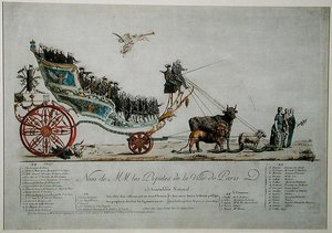 Allegorische Darstellung der Abgeordneten der Stadt Paris in der Nationalversammlung