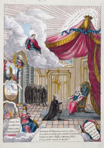 Allegorie des Berichts an Louis XVI. durch Jacques Necker 1781 von French School