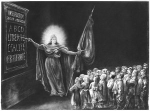 Allegorie des Bildungsgesetzes von Jules Ferry (1832-93) 1881 von French School