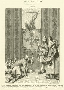 Französische Botschaft am Hof des Königs von Siam von French School