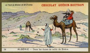 Unter den Sanddünen von Biskra, Algerien von French School
