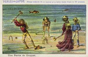 Ein Unterwasserspiel von Krocket im Jahr 2000 von French School