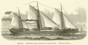 England, Royal Sovereign, Anwendung des Coles-Systems (Stich)