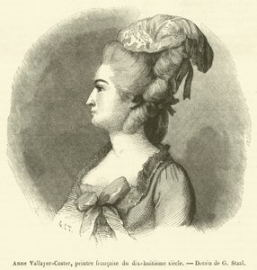 Anne Vallayer-Coster, französische Malerin des achtzehnten Jahrhunderts von French School
