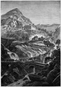 Jährliche Wallfahrt am 21. März zum Kloster St. Benoît auf dem Berg Caro, Italien