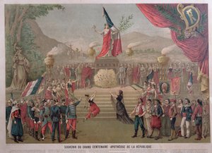 Apotheose der Republik, um 1889 von French School