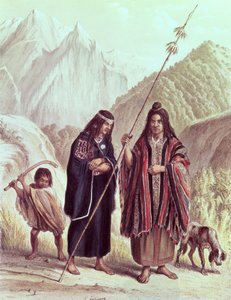 Araukanische Indianer, Illustration aus 