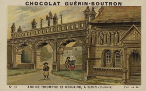 Triumphbogen und Beinhaus in Sizun, Finistere von French School