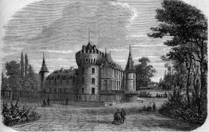 Architektur: Außenansicht des Schlosses von Rambouillet von French School