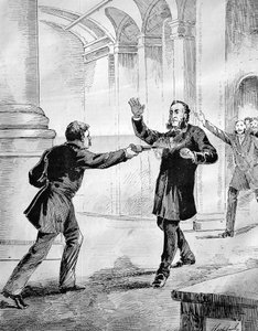 Attentat auf Jules Ferry (1832-1893), einen französischen Ministerpräsidenten