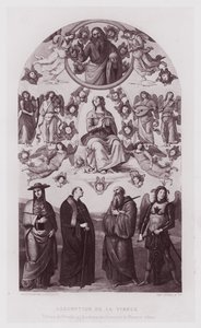 Mariä Himmelfahrt, Gemälde von Perugino in der Akademie der Schönen Künste von Florenz
