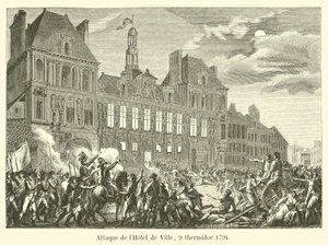 Angriff auf das Hôtel de Ville, 9. Thermidor 1794 von French School