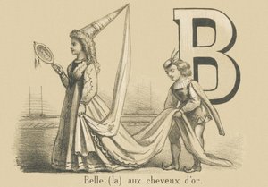 B: Die Schöne mit dem goldenen Haar von French School