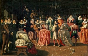 Ball am Hofe von König Heinrich III. von Frankreich oder Ball des Herzogs von Alençon, 2. Hälfte des 16. Jahrhunderts