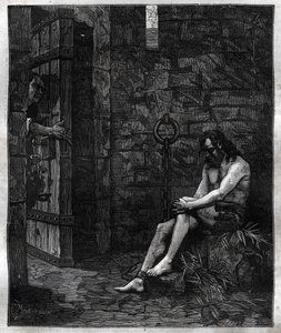 Balufeau im Bastille-Gefängnis von Ludwig XIII. - Ludwig XIII. ließ Jacques Baloufeau, genannt Saint-Angel, in die Bastille werfen - in „Paris a travers les siècles“