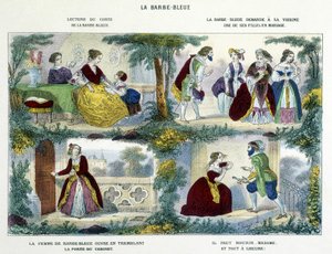 Blaubart - in „Historiettes naïves et enfantines“ von Perrault, ed. Haguenthal